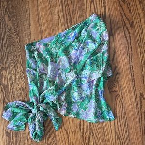 Vici One Shoulder Tie Waist Top Medium